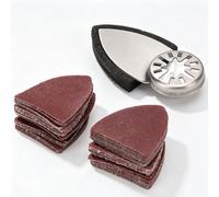 Kit di tamponi abrasivi oscillanti da 51 pezzi, set di carta vetrata triangolare con gancio e anello con fogli abrasivi a grana 60/80/120/180/240, accessori multiutensile