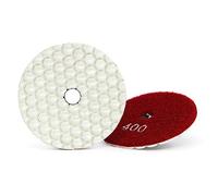 Kit di tamponi for lucidatura, 1 pezzo da 3" diamantati, disco abrasivo for lucidatura a secco/bagnato, ruota for lucidatura for cemento, pietra, marmo, granito, utensile for lucidatura da 80 mm(400)