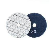 Kit di tamponi for lucidatura, 1 pezzo da 3" diamantati, disco abrasivo for lucidatura a secco/bagnato, ruota for lucidatura for cemento, pietra, marmo, granito, utensile for lucidatura da 80 mm(30)
