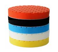 Kit di tamponi for lucidatura auto da 3/4/5/6/7 pollici, set spugne autoadesive for e ceratura, ruote in lana for lucidatrice trapano(3 inches)