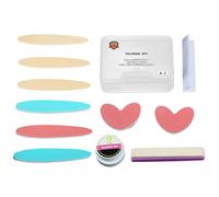 Kit di tamponi per unghie, set per manicure, kit per la cura delle unghie, set di strumenti di riparazione per pedicure, per saloni di casa, viaggi, donne, ragazze, principianti, manutenzione