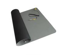 Kit di tappetini protettivi da lavoro con cavo di messa a terra e cinturino da polso regolabile, adatto per riparazione di telefoni elettronici e computer, kit di postazioni di lavoro ESD