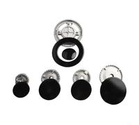 Kit di tappi per forno a gas in metallo, kit di tappi per stufa in metallo stabile in lega di zinco, set di coperture per fornelli a gas, per stufe a corona di ricambio (piatto)