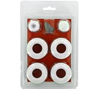 Kit Di Tappi per Radiatore 1" - Include 2 Riduzioni Filetto Destro, 2 Riduzioni Filetto Sinistro, 1 Tappo Pieno, 1 Sfiatatoio Manuale E 1 Chiave - Accessorio Completo per Installazione