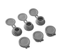 Kit di tappi per svuotare bottiglie, 6 tappi invertiti, set di bottiglie capovolte, adattatori di 3 misure, connettore di trasferimento Kit di svuotamento per bottiglie per ottenere ogni goccia di