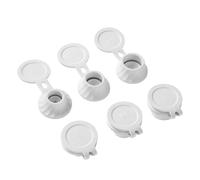 Kit di tappi per svuotare bottiglie, 6 tappi invertiti, set di bottiglie capovolte, adattatori di 3 misure, connettore di trasferimento Kit di svuotamento per bottiglie per ottenere ogni goccia di