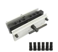 Kit di tasselli autocentranti per la lavorazione del legno: campo di serraggio regolabile da 17 cm con boccole in acciaio temprato e linea di dati trasparente, compatibile con legno spesso 5,1 cm