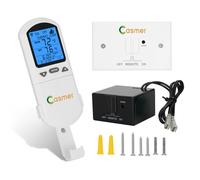 Kit di telecomando per caminetto intelligente 2026, ricambio per skytech 1001-A 1001T/LCD-A 3301 3002, Smart-Batt, Acumen RCK, timer conto alla rovescia 9 ore, orologio 24 ore, modalità termostato