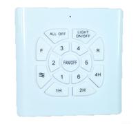 Kit di telecomando per ventilatore a soffitto 433 MHz Interruttore da parete wireless con 6 velocità Dimmer Timer per luci del ventilatore Compatibile con Hunter per honeywell