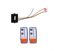 Kit di telecomando per verricello senza fili per verricelli elettrici da 12 V/24 V fino a 7.711 kg, doppio ricevitore con ricevitore, lungo raggio di 30 m, resistente, per camion per ATV (blu)