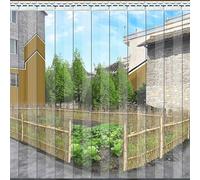 Kit di tende a doghe in PVC trasparente, impermeabili, resistenti al calore, per controllo dei parassiti in fabbriche, supermercati e magazzini, accessori di facile installazione inclusi