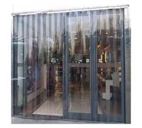 Kit di tende a strisce in PVC impermeabili per uragani e congelatori, per supermercati e magazzini, facile da installare, 1 m e 1,5 x 2,5 m