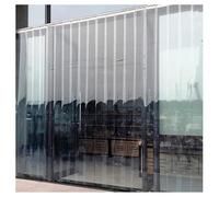 Kit di tende a strisce in PVC, trasparenti e lisce per congelatori, frigoriferi e magazzini, facile installazione, larghezza 150 x altezza 210 cm