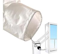 Kit di tenuta per aria condizionata alla finestra,copricavo per finestra AC | Accessorio con cerniera e chiusura adesiva per mantenere fresco la casa camera da appartamento