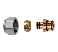 Kit di tenuta per tubi multistrato Far 16x2 con calotta cromata 6055 58190