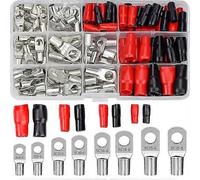 Kit di terminali a crimpare da 120 pezzi, terminali elettrici per autoveicoli con terminali per batteria a crimpare, porte con profilo