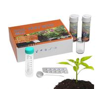 Kit di test del suolo per verdure - Tester nutrienti 4 in 1 | Analizzatore di giardinaggio professionale per giardini fioriti, piante ornamentali in vaso, fattorie