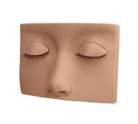 Kit di Testa di Pratica per Ciglia, Silicone della Testa di Manichini con Ciglia con 3 Coppie Sostituibili la Testa di Manichino delle Ciglia per il Trucco, la Bellezza, il Lavaggio del Viso (PINK)