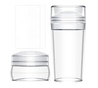 Kit di timbratura per unghie - Set di 4 punzoni per manicure francese con raschietto, strumento per la cura delle mani, per feste, matrimoni, spa, quotidiani, viaggi, salone, manicure, matrimoni