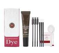 Kit di tinta per sopracciglia, colorazione semi-permanente per sopracciglia e ciglia, colore lungo 6 settimane, forte adesione, comodo per casa o in viaggio, kit di colorazione per sopracciglia facile
