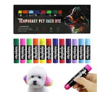Kit Di Tintura Per Toelettatura Per Animali Domestici-Vernice Per Cani Da 12 Colori Lavabili, Penne Per Smalto Per Animalizampe Del Tuo Cane Con La Tintura Per Capelli Per Cani.
