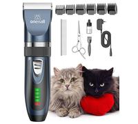 Kit di Toelettatura per Gatti a Pelo Lungo Tosatrice Silenziosa a 2 Velocità