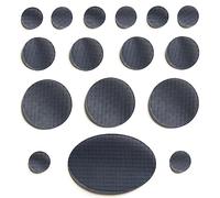 Kit di toppe perfette: toppe autoadesive per la riparazione di piumini, impermeabili, resistenti agli strappi, toppe pretagliate in nylon, set da 16 pezzi per piumini, sacchi a pelo, tende e attrezzi