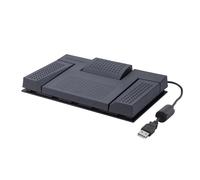 Kit di trascrizione audio OM SYSTEM AS-2700 (pedaliera USB, cuffie stereo da dattilografo, software di trascrizione ODMS R8 per PC Windows)