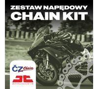 KIT DI TRASMISSIONE COMPLETO CZ PER HONDA VFR 800 '02-'13 (PIGNONE JT