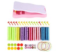 Kit di trecce a mano, per fai da te, strumento per intrecciare le corde manuali, set completo di trecce facile da usare, non sbiadisce, set per la creazione di braccialetti per progetti domestici