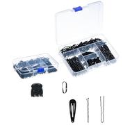Kit di trecce con forcine laterali e cravatte per donne e ragazze, varie esigenze di styling dei capelli, uso quotidiano e acconciature da palcoscenico, spilla multiuso