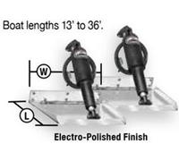 Kit Di Trim Tab Standard Lenco 15037-101 12 Volt L 12xW 12 Barca