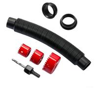 Kit di troppopieno per l'acqua piovana per collegare più barili, tubo senza perdite e raccordi con attacco per trapano, espandere lo stoccaggio dell'acqua all'aperto per giardino e casa (A)