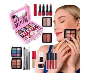 Kit Di Trucco Essenziale Cosmetica Portatile | Kit Di Trucco Portatile E Impermeabile All'Acqua Per Il Makeup Ragazze Adolescenti Donna Madre Nonna Compleanno E