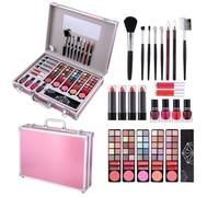 Kit Di Trucco | Ombretti Lucidalabbra Pennelli Cosmetics - Kit Cosmetico Resistente per Donne Adolescenti e Giovani Principianti