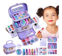 Kit di Trucco per bambini, Giochi di Trucco per ragazze, Giocare Giocattoli Reali per Ragazze, Lavabile Set di immaginazione 57X, Lavabile Cosmetico per Bambini per Ragazza