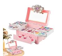 Kit Di Trucco Per Bambini | Gioco Di Trucco Con Custodia Per Il Gioco Simbolico - Set Di Per Ragazze,Per Regalo Di Natale, Compleanno E Di Bellezza Per Principianti