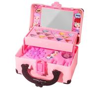 Kit di trucco per bambini - Gioco d'imitazione rossetto e ombretto | con custodia per kit di trucco reale per bambini, per gioco d'imitazione principiante di ruolo spettacolo compleanno