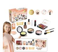 Kit Di Trucco Per Bambini Per Ragazze - Set Di Trucco Da Gioco Lavabile E Non Tossico Con Cosmetici, Set Di Giocattoli Di Bellezza Creativi Per Travestimenti Da Principessa, Prima Educazione