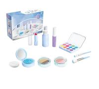 Kit di trucco per bambini piccoli: cosmetici artificiali per ragazze | Piccole, gioco realistico, astuccio di bellezza per principesse bambini, regalo di compleanno, tavolozza di trucco