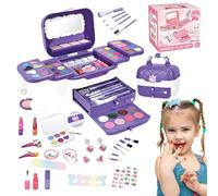 Kit di trucco per bambini piccoli trucco per giocattoli lavabili per ragazze vero gioco | giocattolo per bambine con specchi, giocattoli da principessa, set di 3 anni