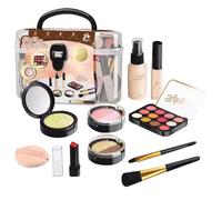 Kit di trucco per il trucco - Set cosmetico genuino lavabile e sicuro per bambina - Giocattoli per il trucco del gioco di compleanno della principessa, vanità di Natale principessa E