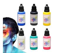 Kit di trucco per il viso | 6 colori trucco viso Cosplay | viso lavabile con acqua per feste di Natale, Halloween, cosplay, pagliaccio, festival e festa di Halloween
