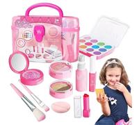 Kit di Trucco per Ragazze - Kit di Bellezza Lavabile per | Vanità di Trucco, Giocattoli di Natale Principessa, Set di Trucco per Gioco di Compleanno, Cosmetici senza Pericoli per Les e