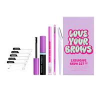 Kit di trucco per sopracciglia, kit di matite per sopracciglia | Kit per trucco per occhi impermeabile e resistente alla rottura, 10 pezzi - Forniture cosmetiche con mascara, crema per sopracciglia