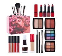 Kit di trucco - Set di cosmetici portatile, kit di trucco di grande capacità | palette di trucco a lunga durata da viaggio impermeabili set di cosmetici con