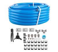 Kit di tubazioni per sistema di linea di aria compressa da 3/4 pollici Master Shop Kit di tubazioni in alluminio da 100 piedi compatibile con parti di motociclette automobilistiche