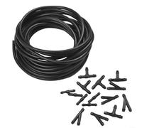 Kit di tubi flessibili per lavavetri da 6 m con connettore WConnector e tubo fluido per sostituzione e manutenzione del sistema di lavaggio del veicolo