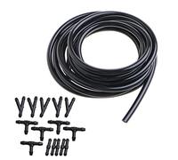 Kit di tubi per liquido lavavetri con 30 connettori in gomma per collegare l'acqua per la maggior parte degli ugelli del parabrezza irrigazione tubo da giardino filtro morsetto connettore estensione
