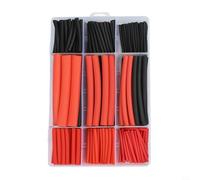 Kit di tubi termorestringenti, 270 pezzi, a doppia parete, rapporto 3:1, impermeabile IP56, rosso, nero, dimensioni assortite per collegamento cavi elettrici automobilistici marini